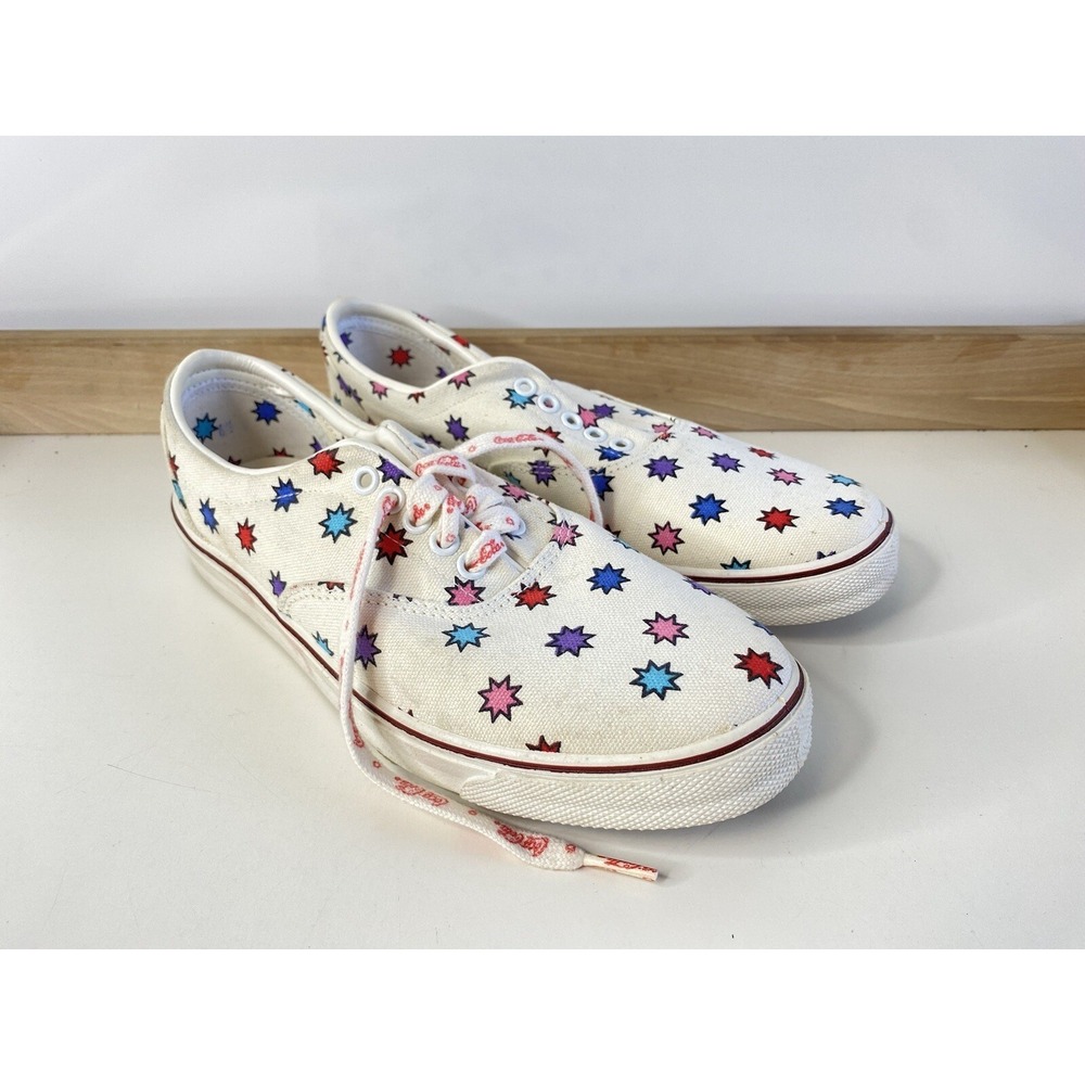 Coca-Cola Promo Shoes White Star Burst Vintage / Women's 8.5